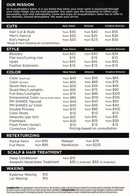 Salon Services